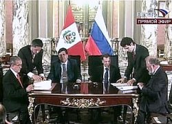 Подписание соглашений между Россией и Перу. Фото www.vesti.ru